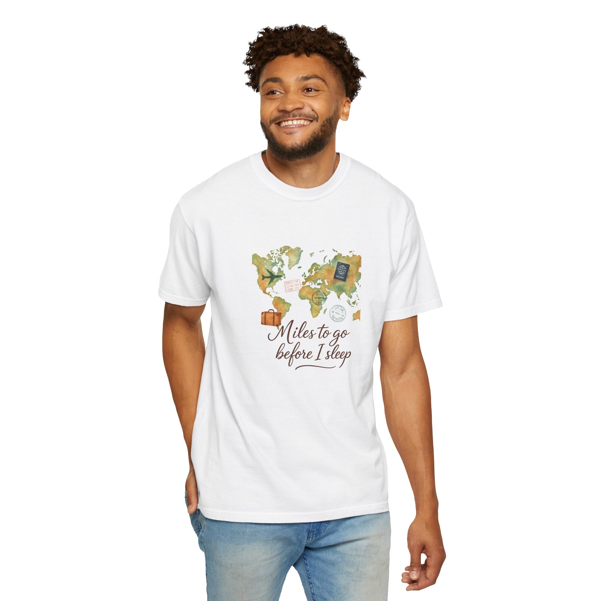 Adventure T-Shirt - Travel Inspired Tee, Miles to Go Before I Sleep, Perfect for Wanderlust Lovers, Great Gift for Adventurers, Ideal [...]