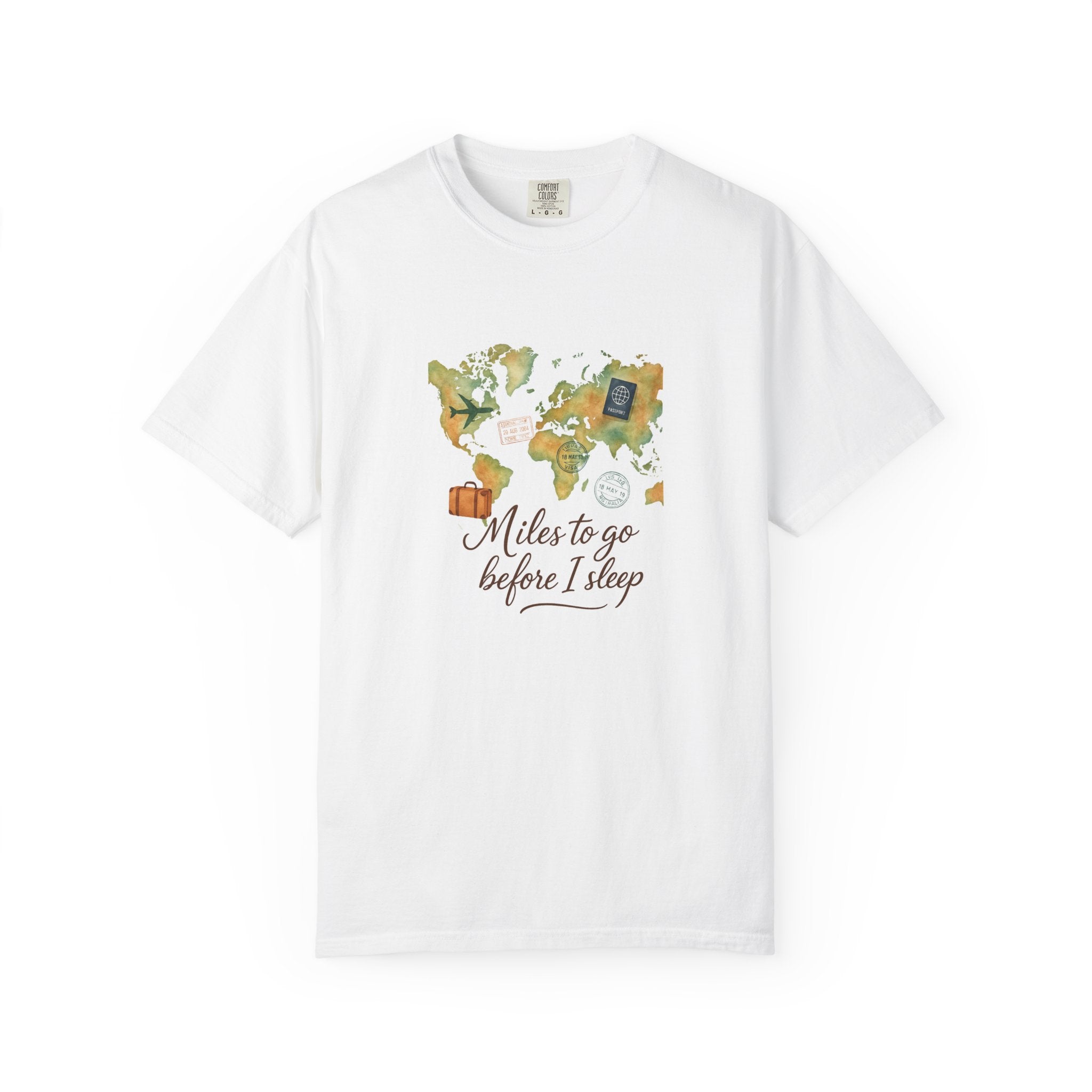 Adventure T-Shirt - Travel Inspired Tee, Miles to Go Before I Sleep, Perfect for Wanderlust Lovers, Great Gift for Adventurers, Ideal [...]