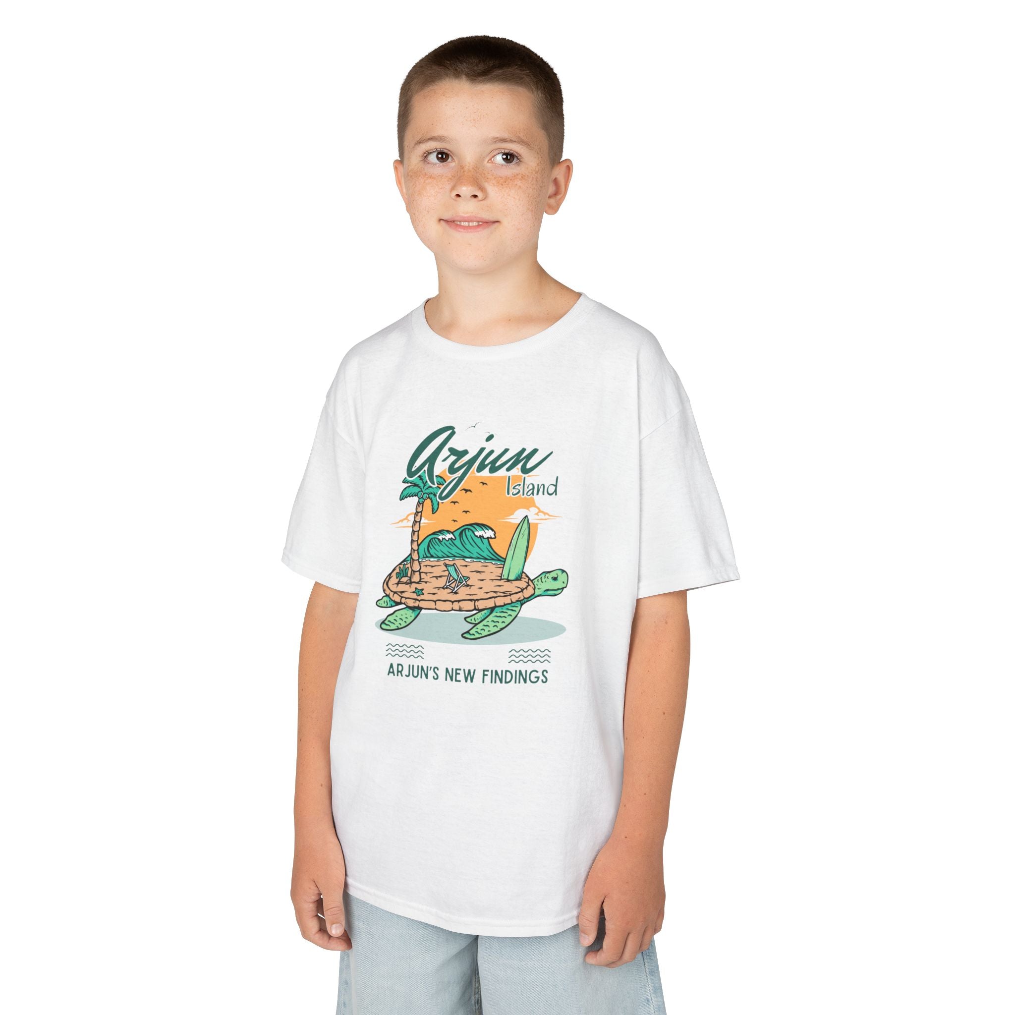 Kids T-Shirt with Turtle Design - Fun Beach Vibe, Perfect for Summer Adventures, Gifts for Young Ocean Lovers, Birthday, Vacation