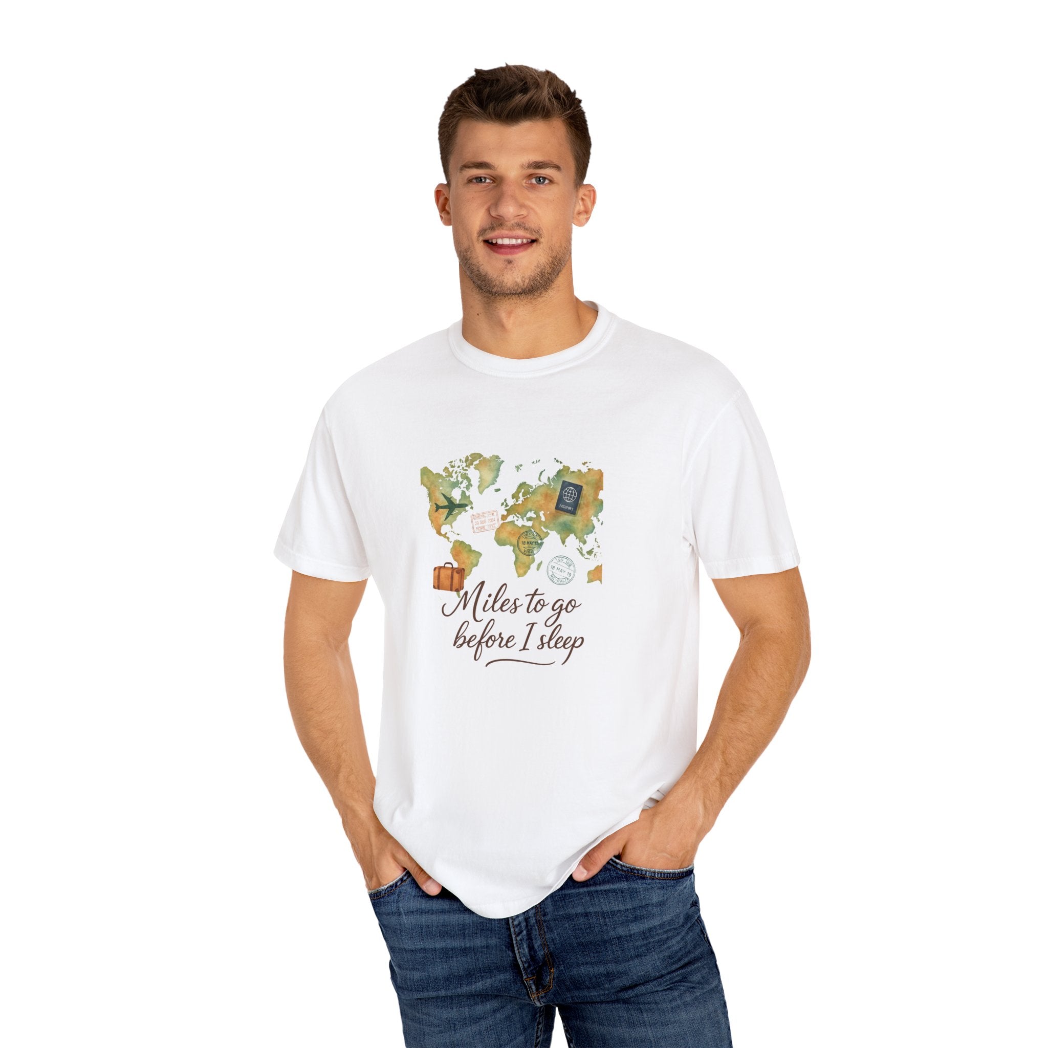 Adventure T-Shirt - Travel Inspired Tee, Miles to Go Before I Sleep, Perfect for Wanderlust Lovers, Great Gift for Adventurers, Ideal [...]
