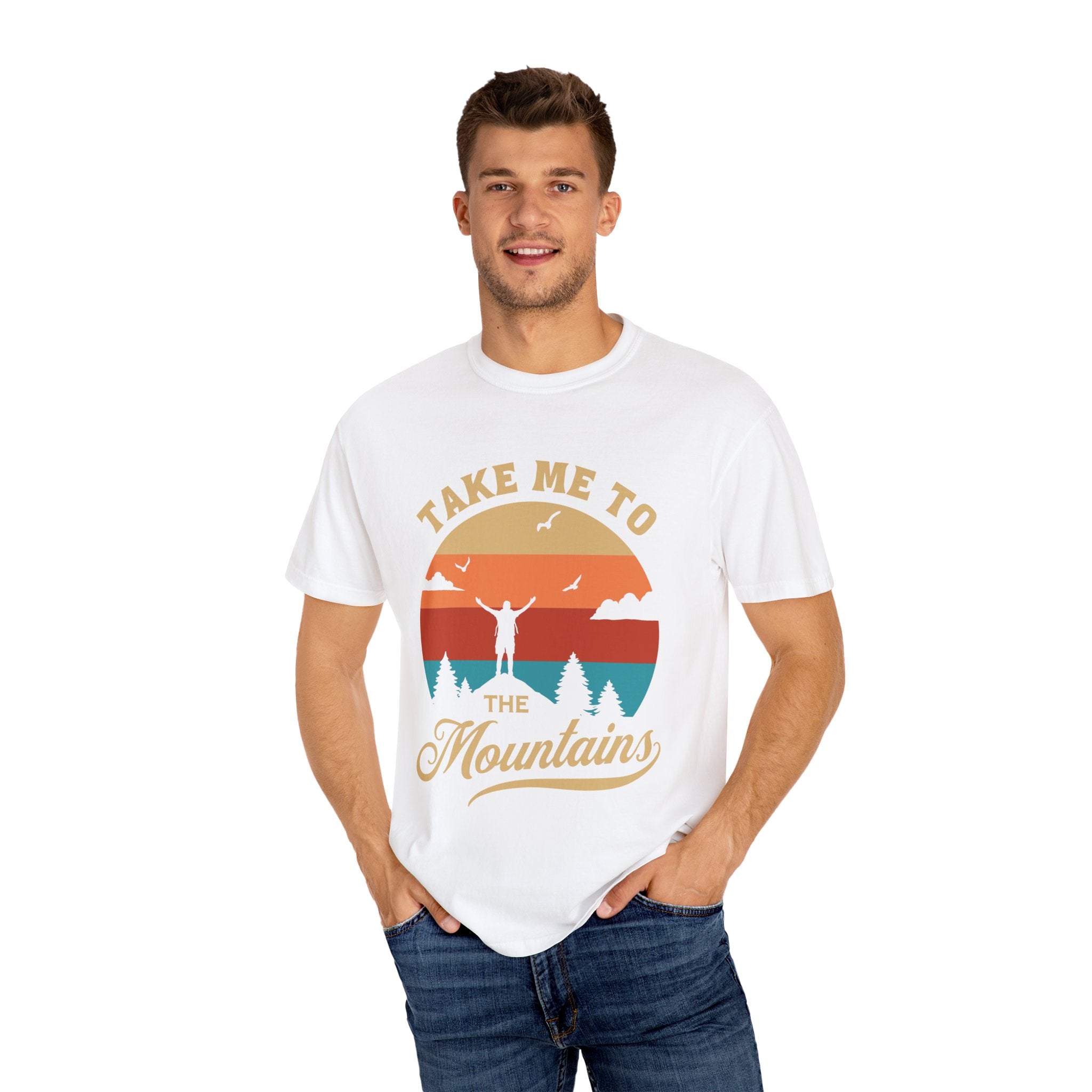 Mountain Adventure Unisex T-Shirt | Outdoor Lover Tee, Nature Gift, Travel Shirt, Camper Outfit, Hiking Apparel