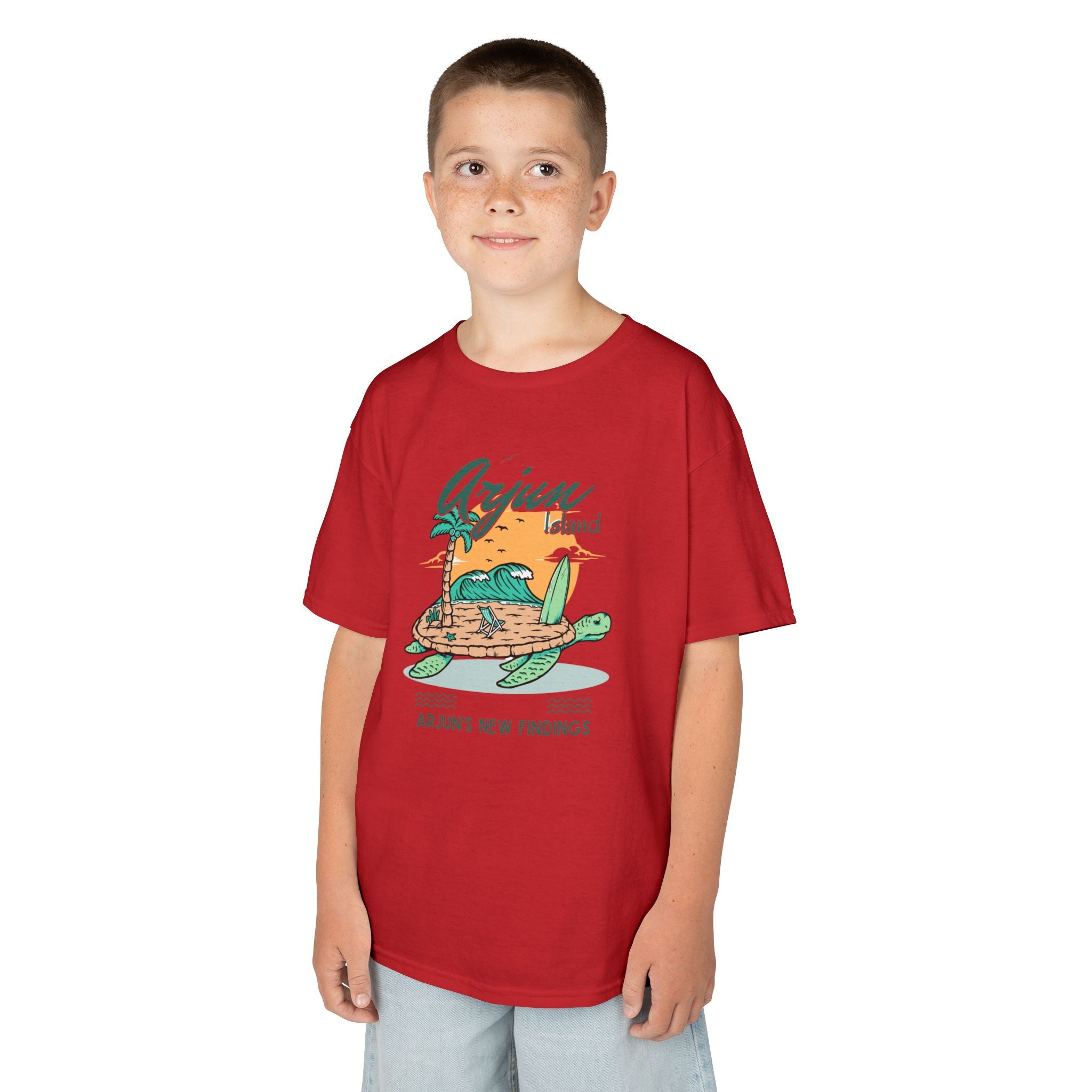 Kids T-Shirt with Turtle Design - Fun Beach Vibe, Perfect for Summer Adventures, Gifts for Young Ocean Lovers, Birthday, Vacation