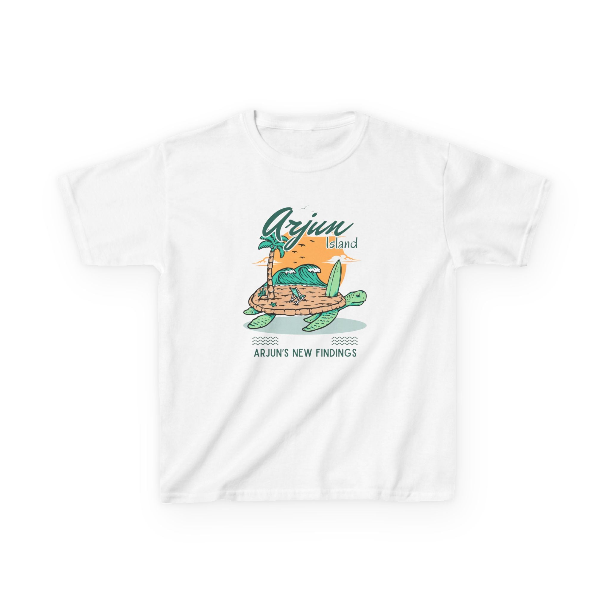 Kids T-Shirt with Turtle Design - Fun Beach Vibe, Perfect for Summer Adventures, Gifts for Young Ocean Lovers, Birthday, Vacation