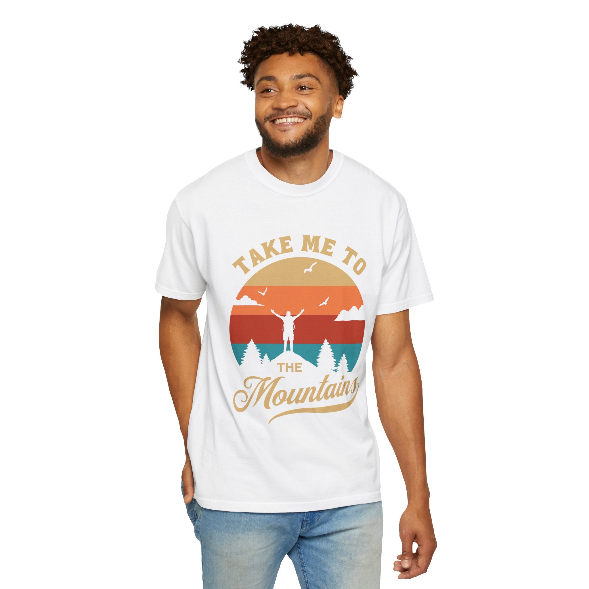 Mountain Adventure Unisex T-Shirt | Outdoor Lover Tee, Nature Gift, Travel Shirt, Camper Outfit, Hiking Apparel